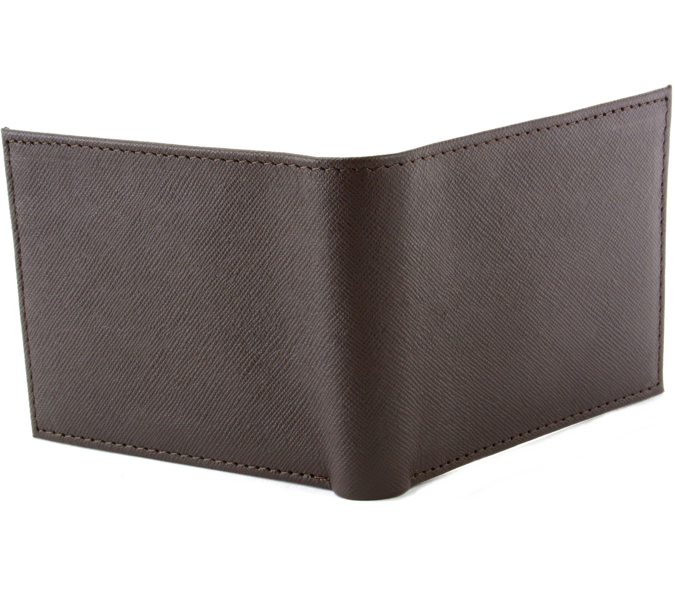 Men's Leather Wallets Bifold Wallet With Flip Id